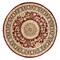 World Rug Gallery Traditional Oriental Medallion Design Area Rug 6'6'' Round Burgundy 101BURGUNDY6RND - alternate 3